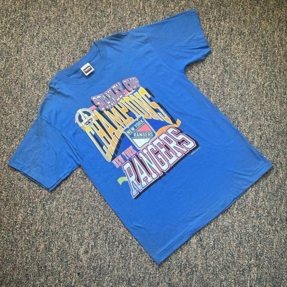 Vintage 1994 New York Rangers Stanley Cup Champions Tultex Size XL Single Stitch